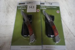 2 Kingfisher 65cm Classic lock knives (buyer must be aged 18 or over and must collect in person and
