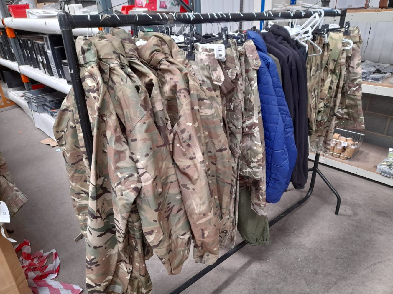 Stock of Military Clothing & Outdoor Equipment