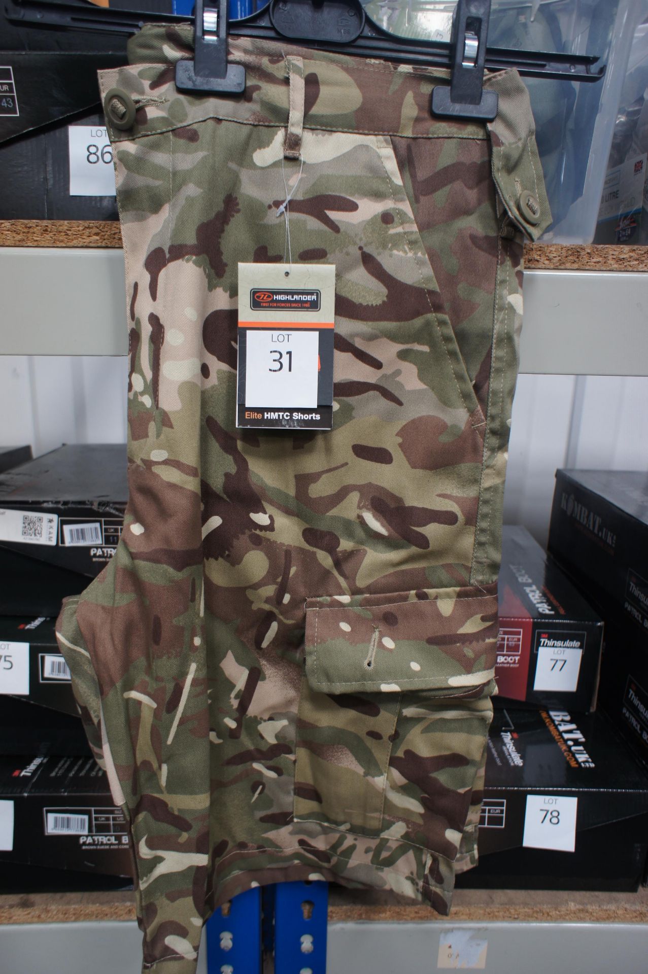 Highlander Elite Camo Shorts 36R Rrp. £19.99