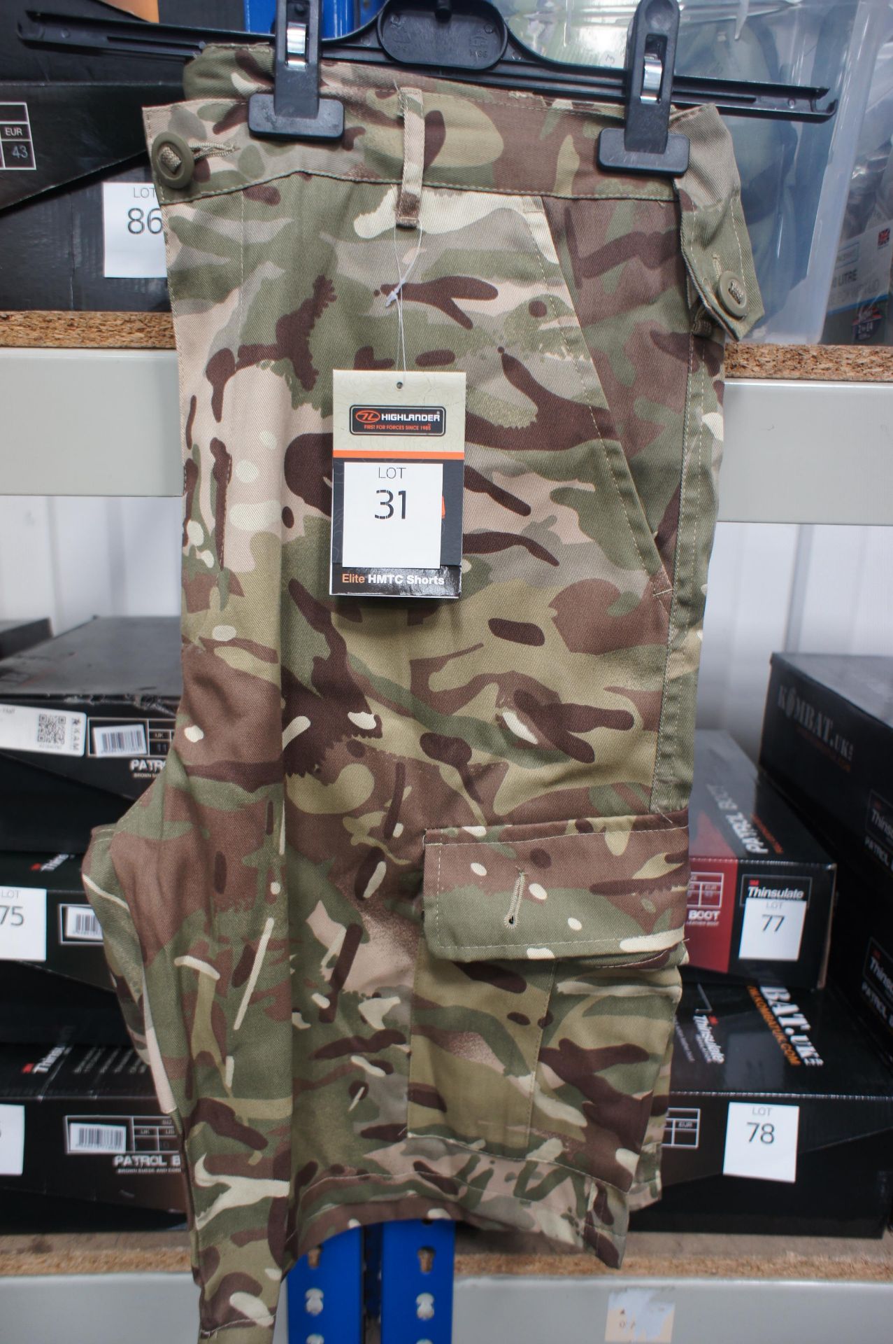 Highlander Elite Camo Shorts 36R Rrp. £19.99 - Image 2 of 2
