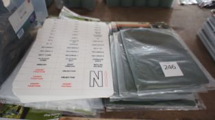 Quantity Various Document Holders & Self Sealing Bags & Reference Tags