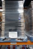 Pallet of 40 x 800mm aluminium panel frame, black. Pictures purely for guidance purposes only