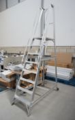 8 Tread aluminium platform ladder