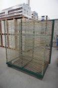Steel fabricated mobile drying rack, with 40 racks