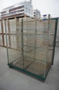 Steel fabricated mobile drying rack, with 40 racks