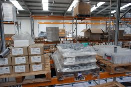 Contents to 3 x pallets, to include 5 x boxes of multiflex duel 12” extrusion bolts (aluminium),