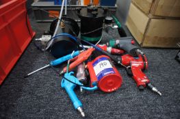 Various air tools, to include impact gun, rivet gun, mini receivers