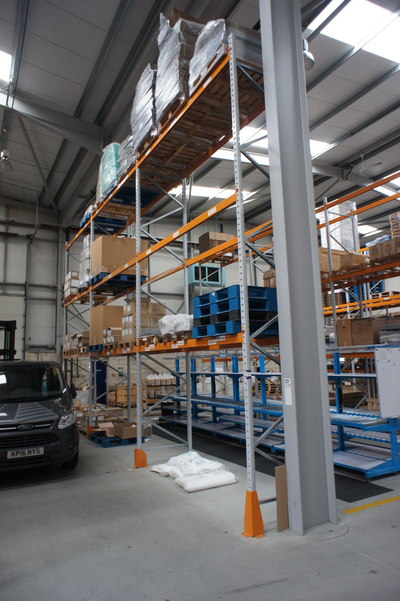 3 x Bays of Apex pallet racking, comprising 5 x up