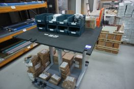 Fabricated worktable (1300 x 1000), including fixings, washers, feet for desk assembly