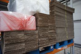 3 x Pallets of various cardboard packaging