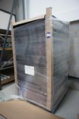 Pallet of 57 x 1230mm aluminium panel frame, black.