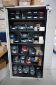 Matrix office cabinet, and contents, to include fixings, fasteners by Unifix, etc, and Double