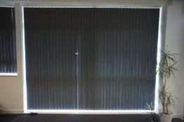 Fabric office blinds (Approx. 3330 x 2600) Purchasers responsibility to remove