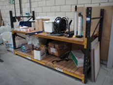 Fabricated workbench, with under storage shelf