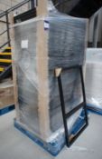 Pallet of 50 x 700mm aluminium panel frame, black