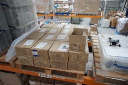 Large quantity of various components, to 3 x pallets, including metal track bracket kit, extra large