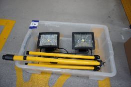 Outdoor site lights, with tripod