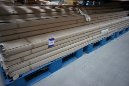 Very large quantity of Spacebeam 2 Extrusions, aluminium, 122’ length, to bottom shelf