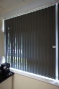 Fabric office blinds (Approx. 1700 x 1660) Purchasers responsibility to remove