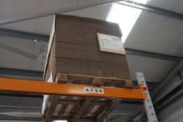 240 x Corrugated packaging (502mm x 347 x 195), and part pallet of 502mm x 347 x 100, and cartons