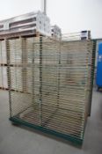 Steel fabricated mobile drying rack, with 40 racks