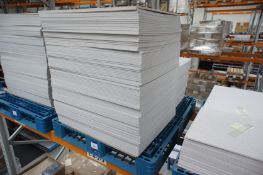 Quantity of fibreboard panels to pallet