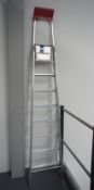 8 Tread aluminium step ladder, to