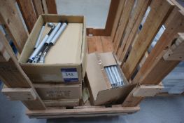Aluminium components to pallet, and wooden case
