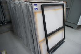 Quantity of framed upholstered partitioning