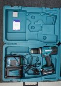 Makita DHP453 cordless hammer drill, with charger and 1 x battery