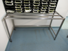 S/S Stand 890 x 590 x 680mm High, Also A S/S Racking Stand 1460 x 600 x 840mm High and 2 Sets of Hea