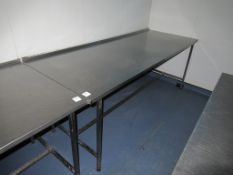 S/S Prep Table 2380 x 900 x 890mm High