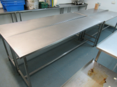 S/S Prep Table 2400 x 570 x 900mm High