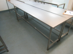 S/S Prep Table 2400 x 570 x 900mm High