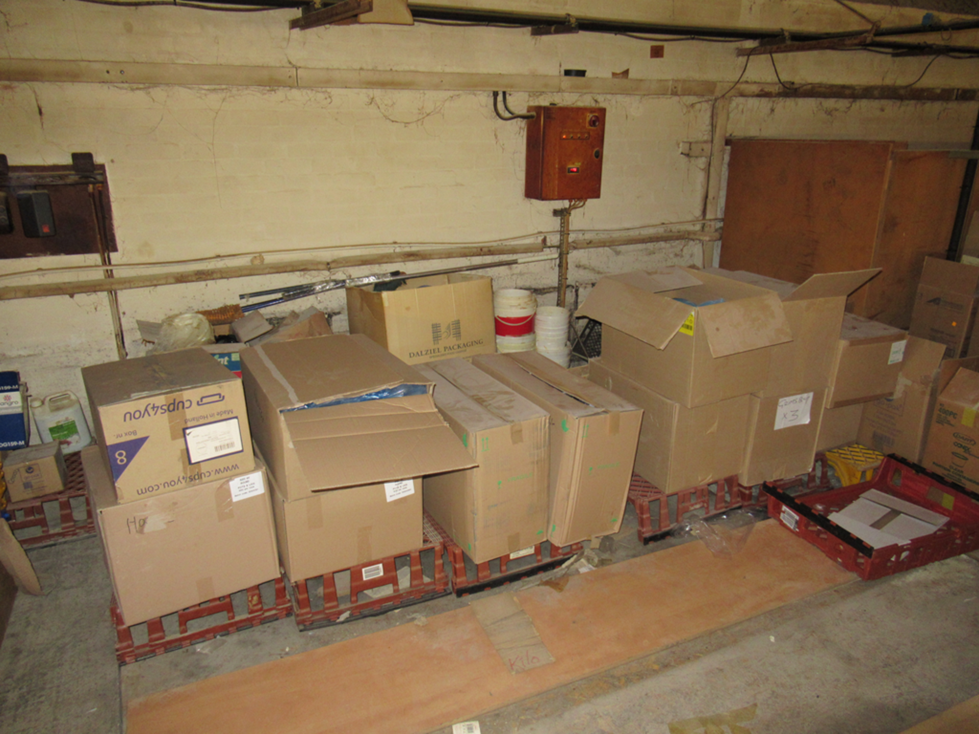 Qty of Packaging, cooking utensils, etc - on Mezzanine Floor - Image 4 of 10