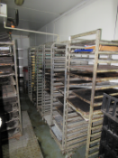 6 x Baker's Racks and A Qty of Trays