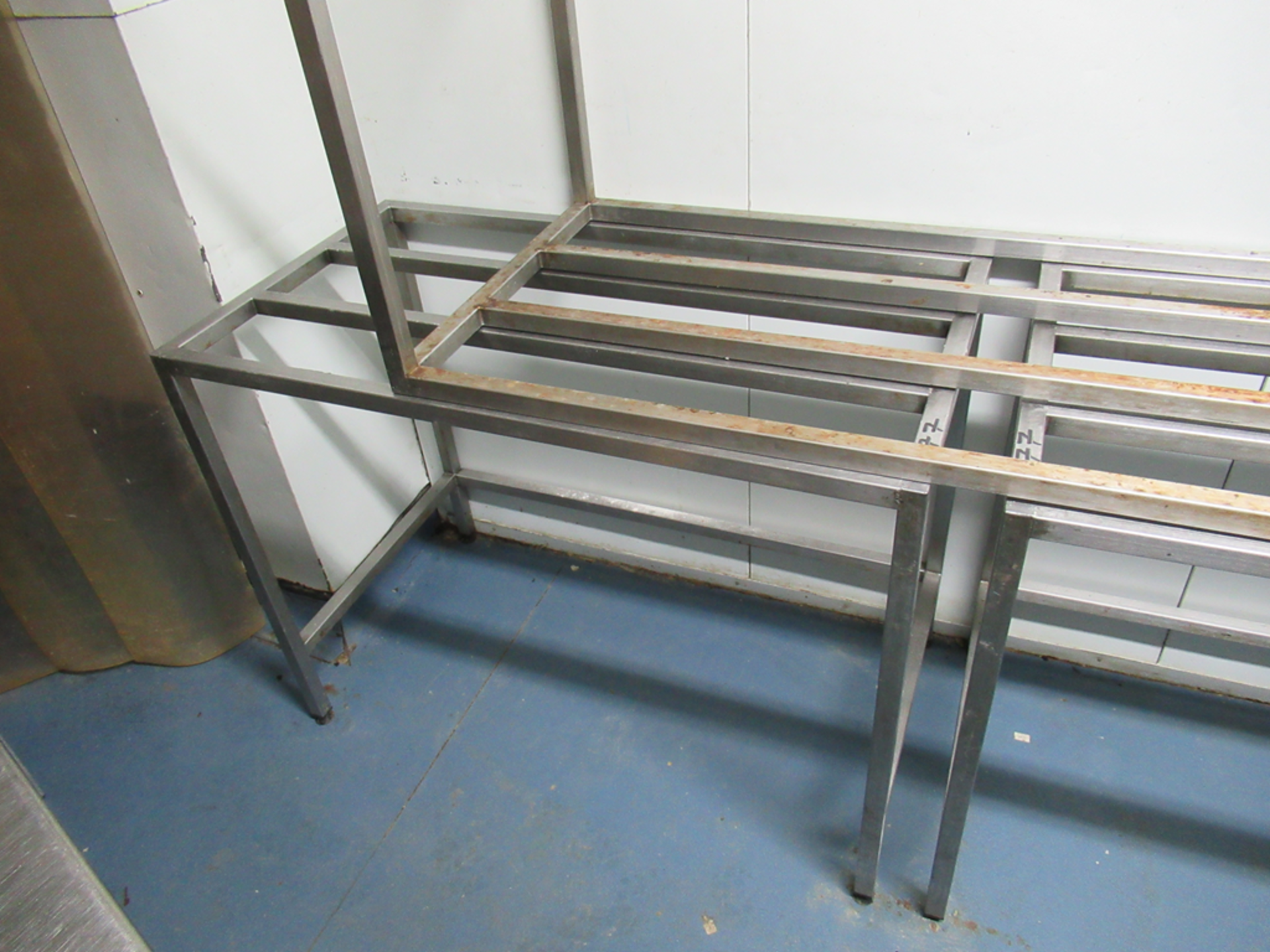 3 x S/S Packing Table 2750/2000/1100mm long each, one 600mm Wide x& 840mm High