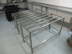 3 S/S Packing Stands 1460 x 600 x 840mm High