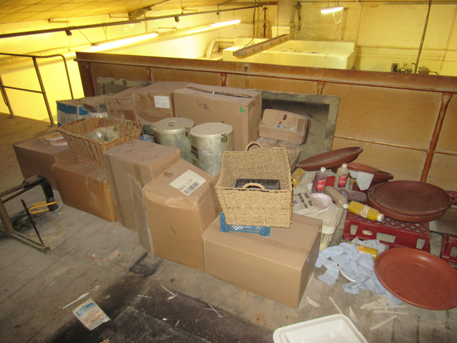 Qty of Packaging, cooking utensils, etc - on Mezzanine Floor - Image 9 of 10