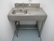 A Stainless Steel Sink Unit
