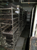 6 x Baker's Racks and A Qty of Trays and Loaf Tins