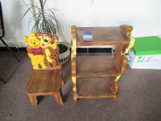 Winnie The Pooh Chair and Macthing Bookcase