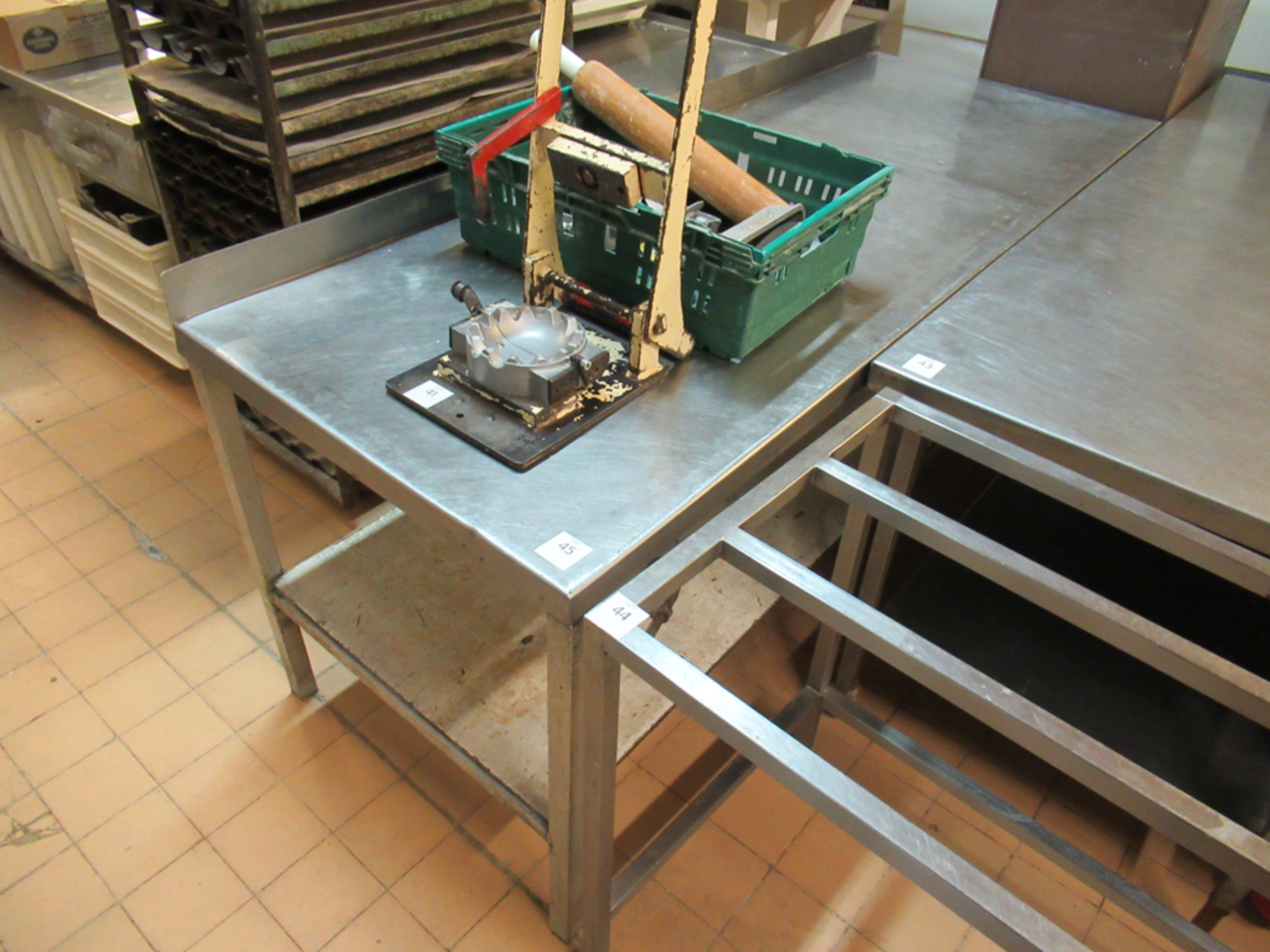 Stainless Steel Top Prep Table with Aluminium Frame 2060 x 770 x 850mm High