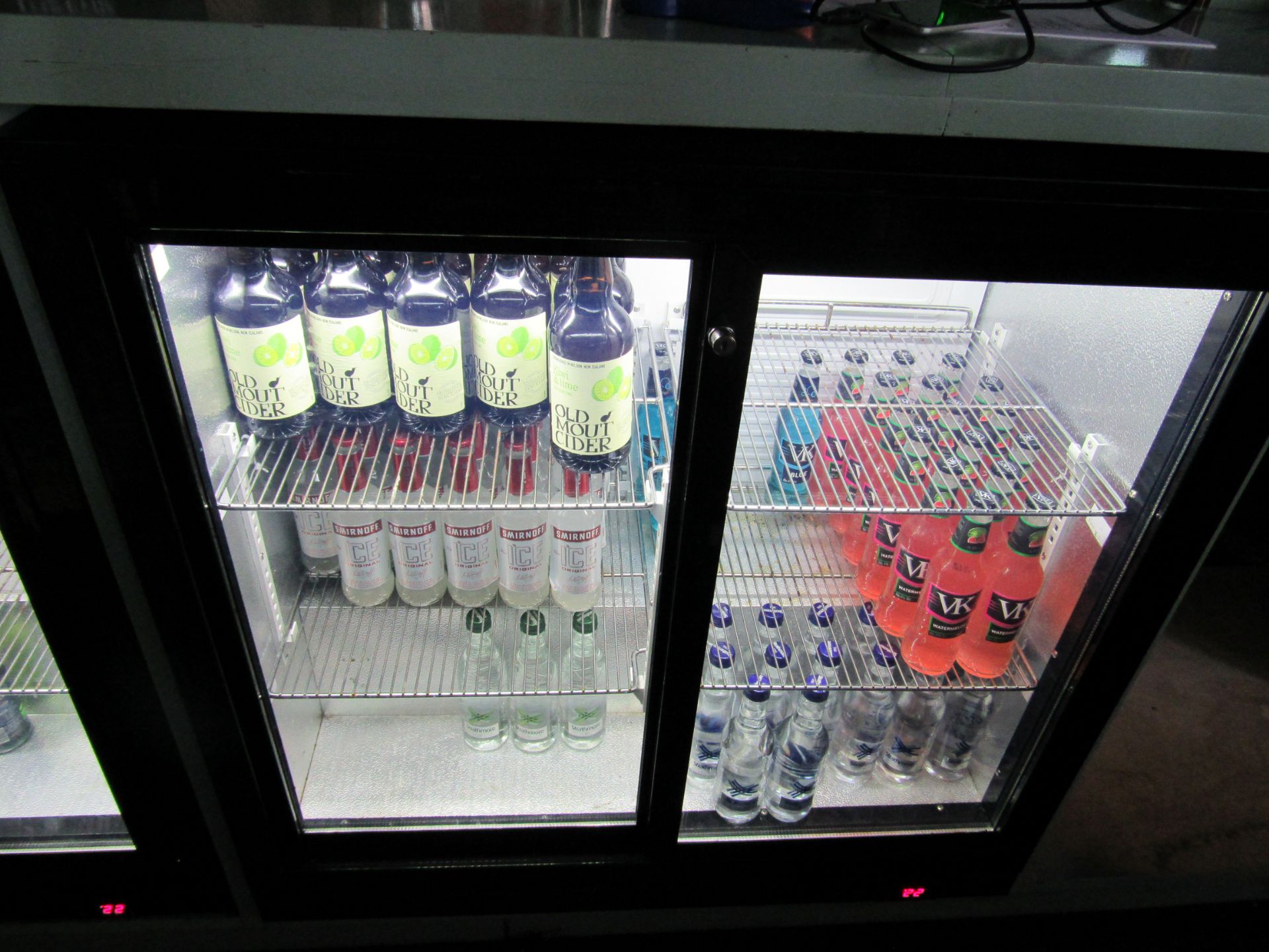 Unbadged Double Door Bottle Fridge