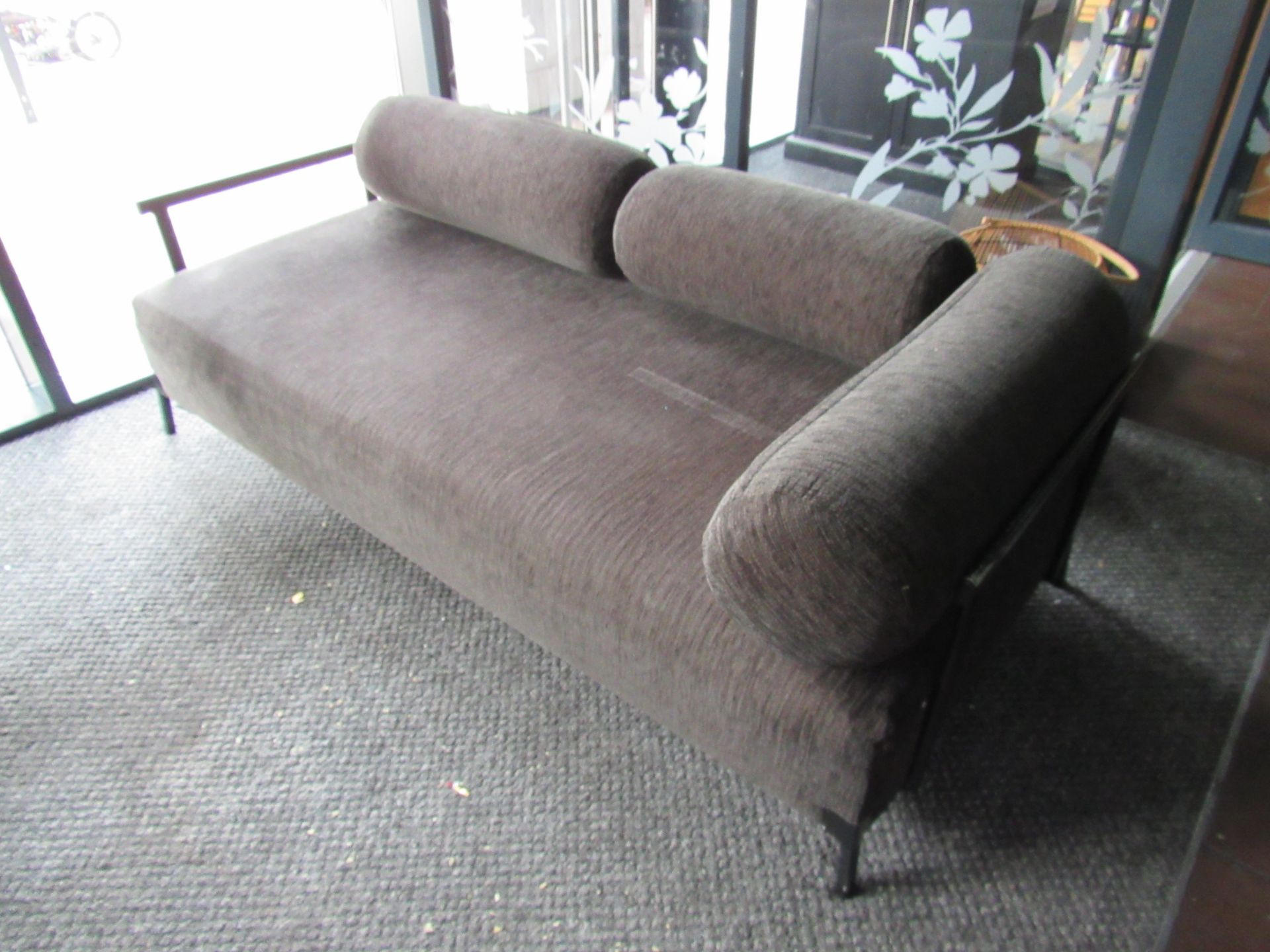 2 Steel Framed Upholstered Sofas - Image 3 of 4