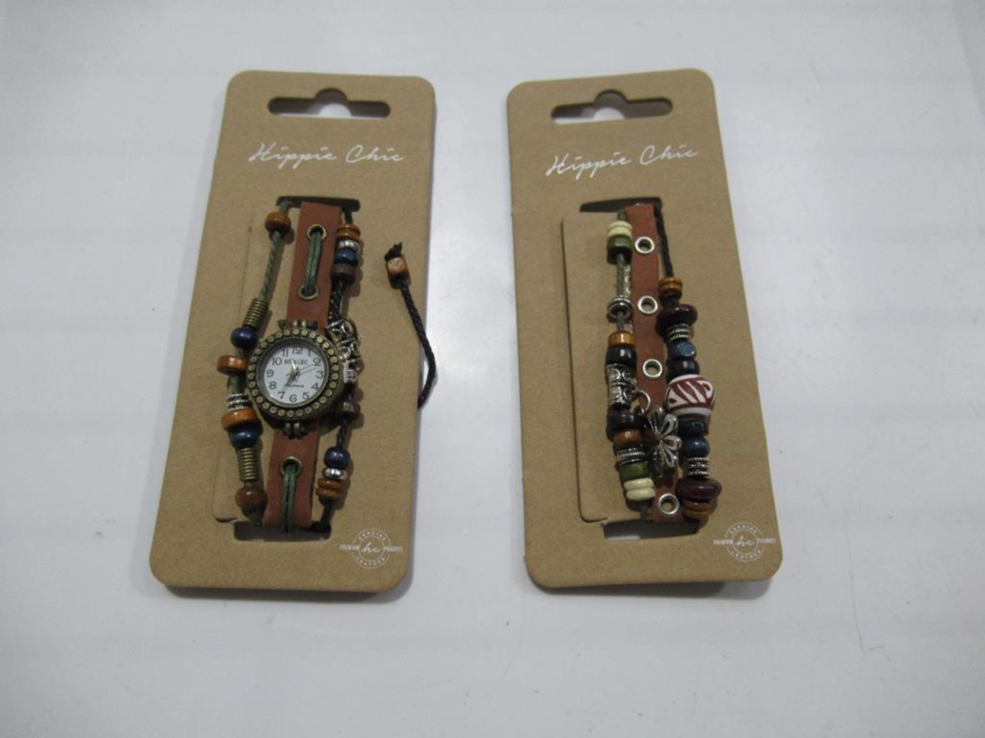 A box of Hippie Chic 'Boho' watches and bracelets - unopened (150 each); Total approx RP £1500