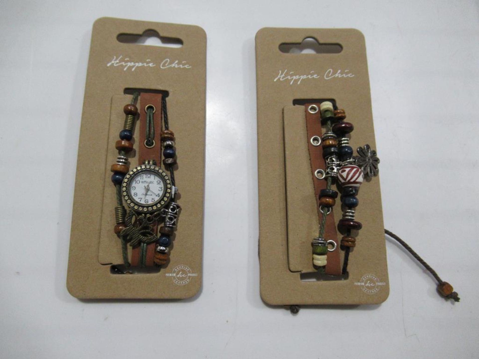 A box of Hippie Chic 'Boho' watches and bracelets - unopened (150 each); Total approx RP £1500