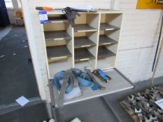 Pidgeon hole unit with table