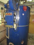 Fulton 40E Gas Steam boiler, 1997, 250degrees design temperature, Natural Gas, this lot must