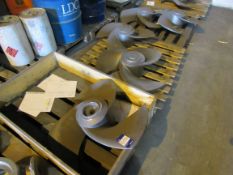 Large quantity of steel & nickel castings, located on approx. 8 pallets